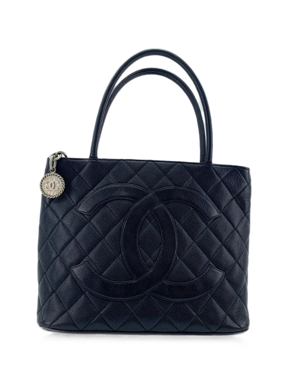 CHANEL Pre-Owned 1996-1997 Revival diamond-quilted tote bag - Nero