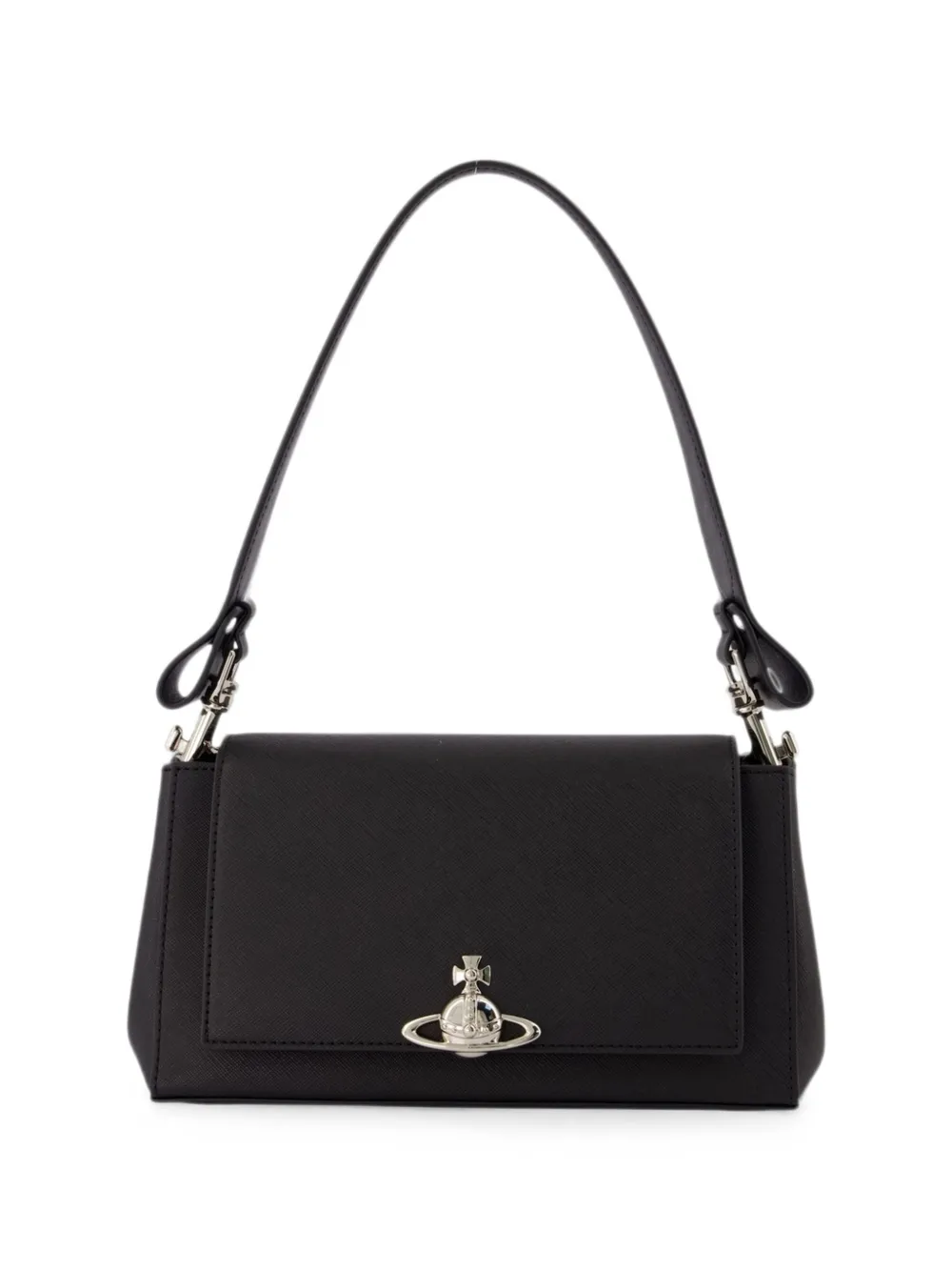 Vivienne Westwood medium Hazel grained leather tote bag - Nero