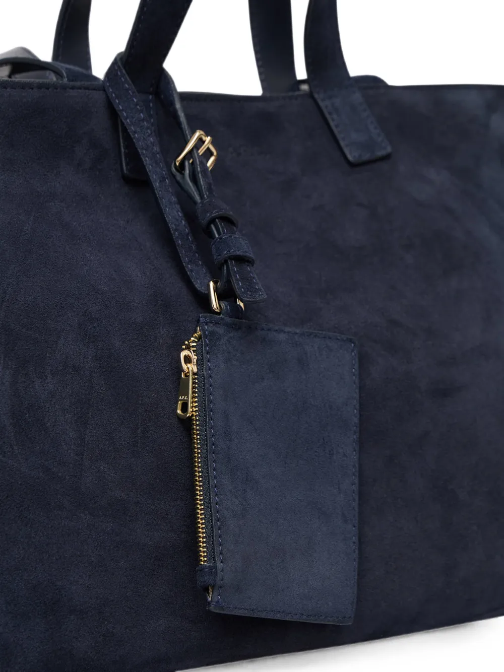 A.P.C. Le Drummer suède schoudertas Blauw