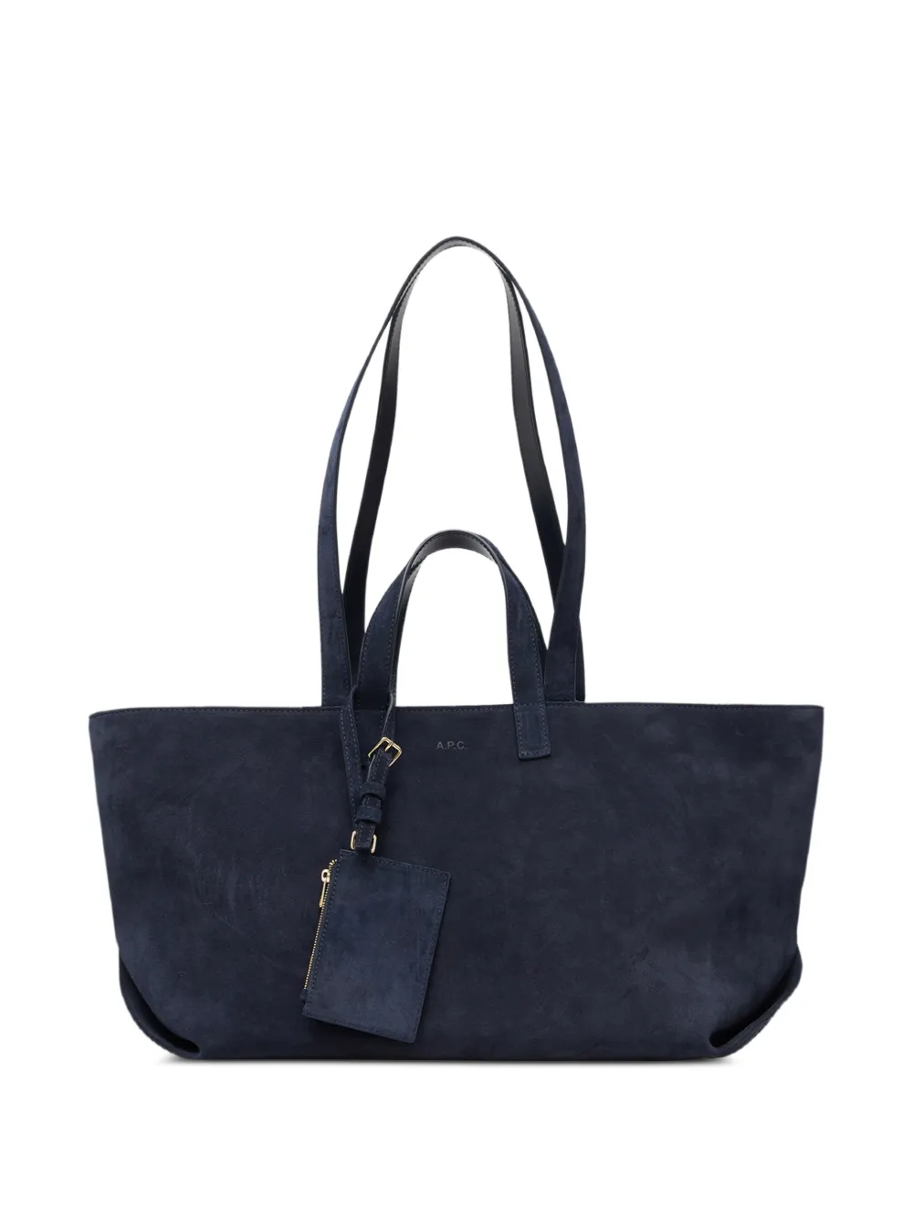 A.P.C. Le Drummer suède schoudertas Blauw