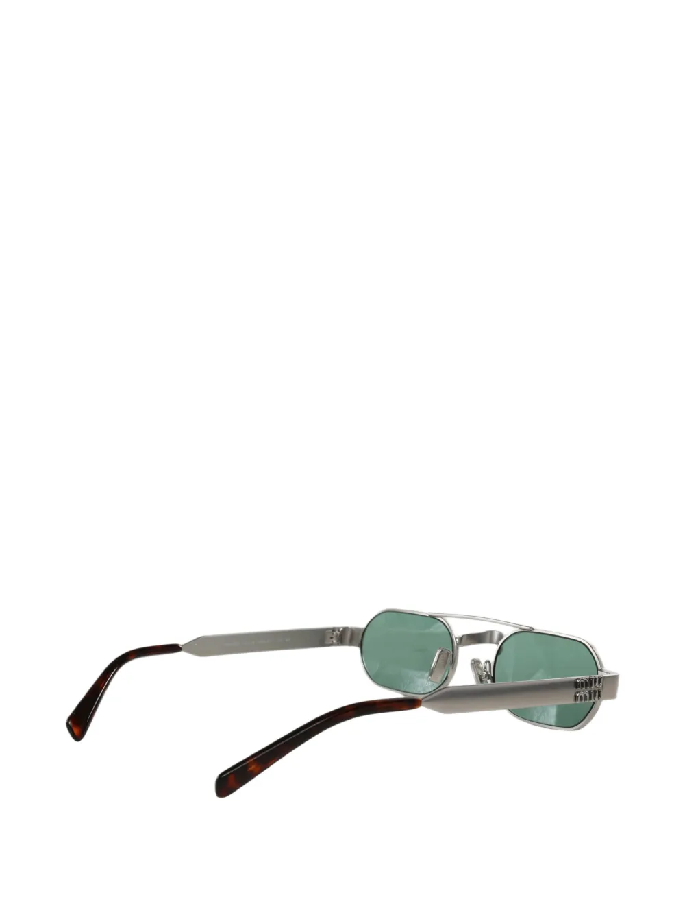 Miu Eyewear geometric-frame sunglasses Zilver