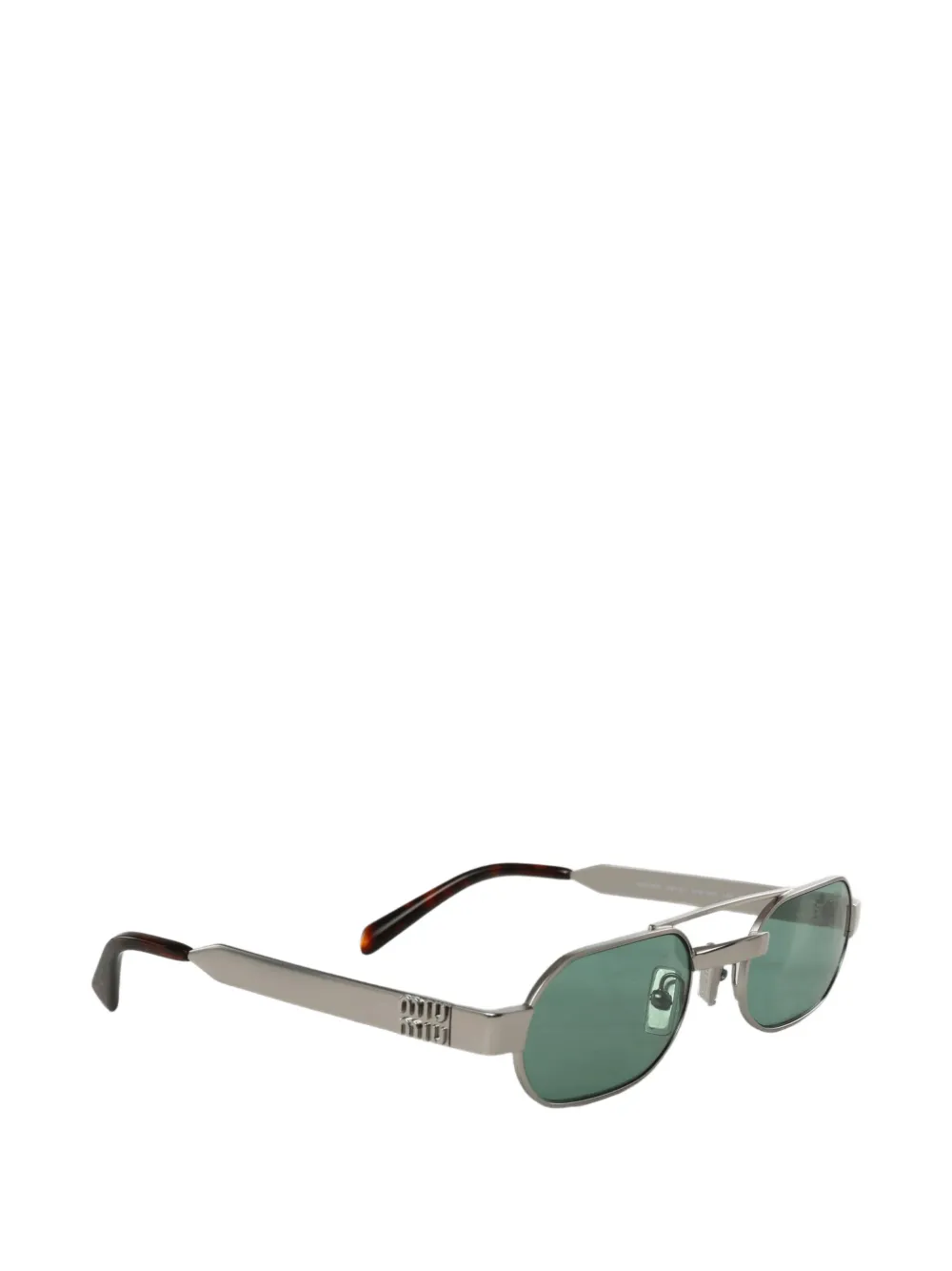 Miu Eyewear geometric-frame sunglasses Zilver