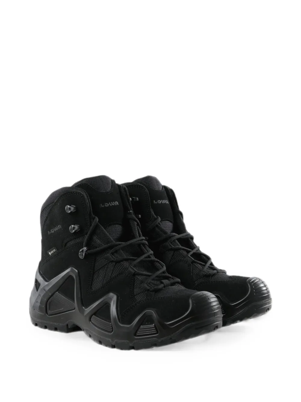 LOWA panelled ankle boots Zwart