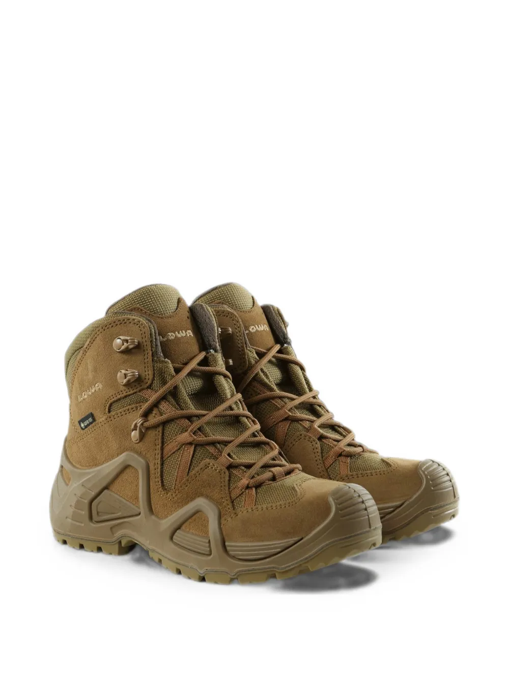 LOWA logo-embroidery boots Beige