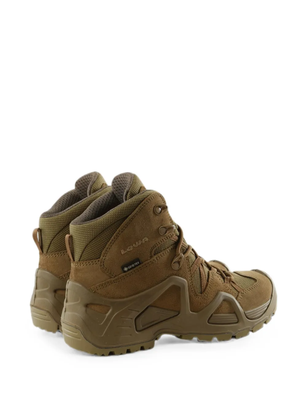 LOWA logo-embroidery boots Beige
