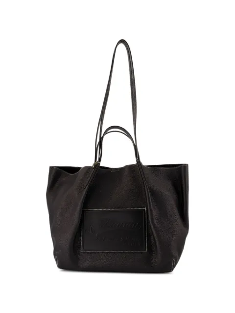 Lanvin Catch logo-patch tote bag