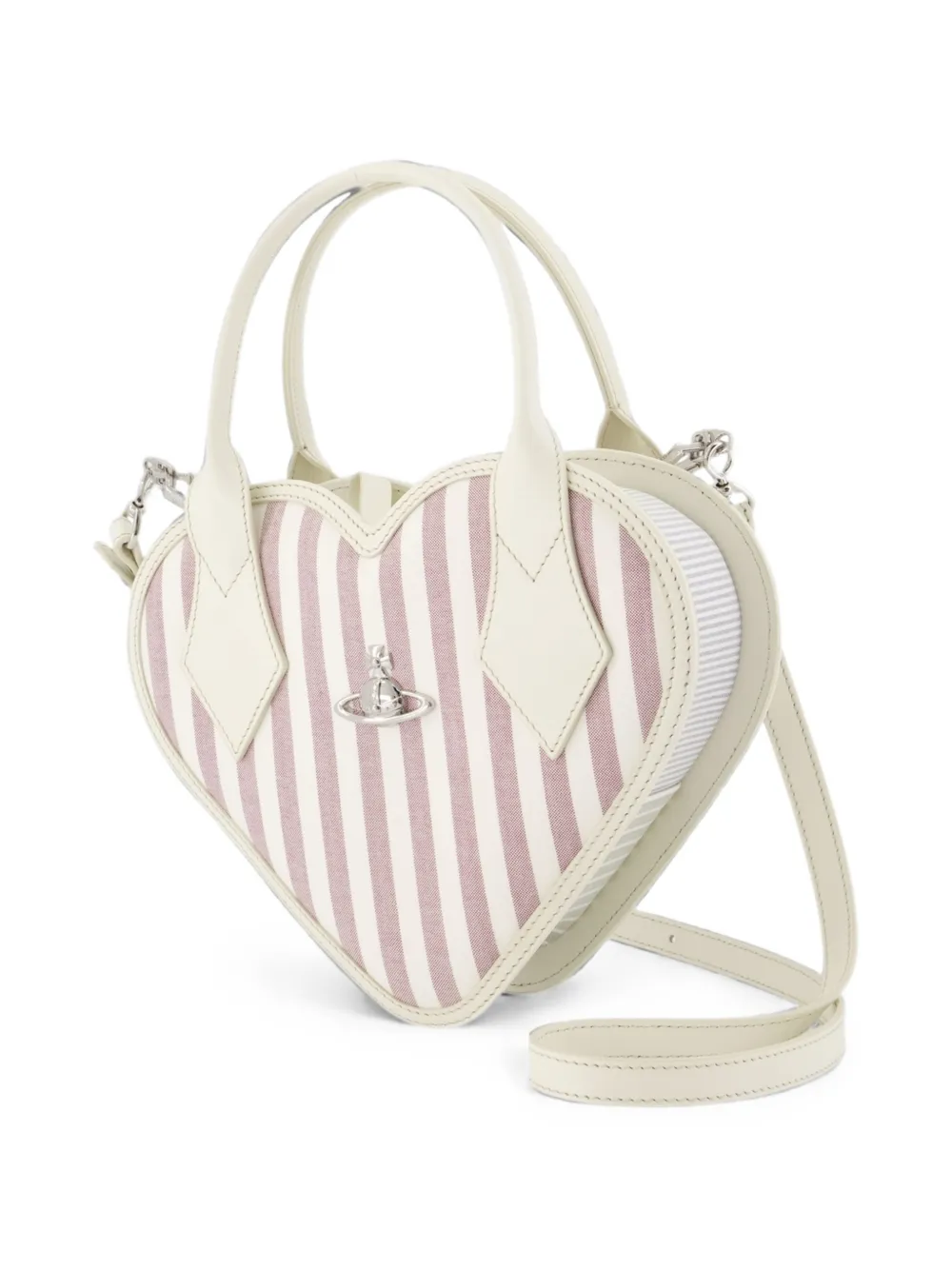 Vivienne Westwood Josephine crossbodytas met hart Beige