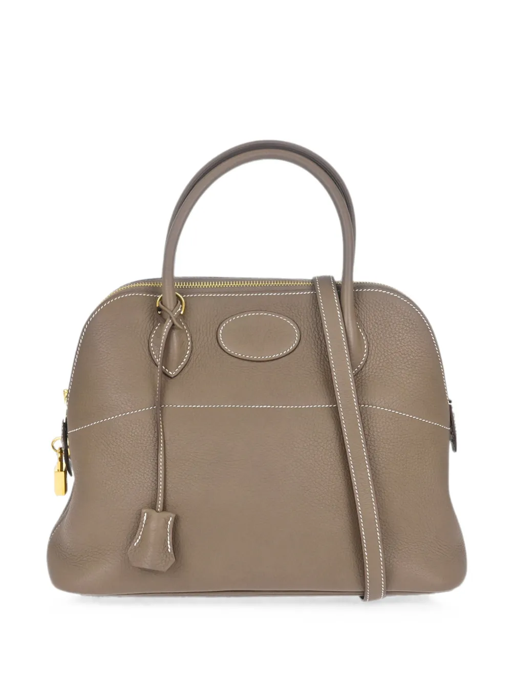 Pre-owned Hermes 2018 31 Bolide 2way Tote Bag In Grey