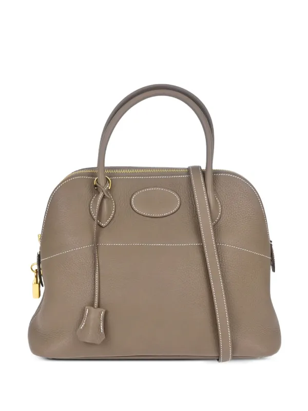 Hermès Pre-owned 2018 31 Bolide 2Way Tote Bag in Grey