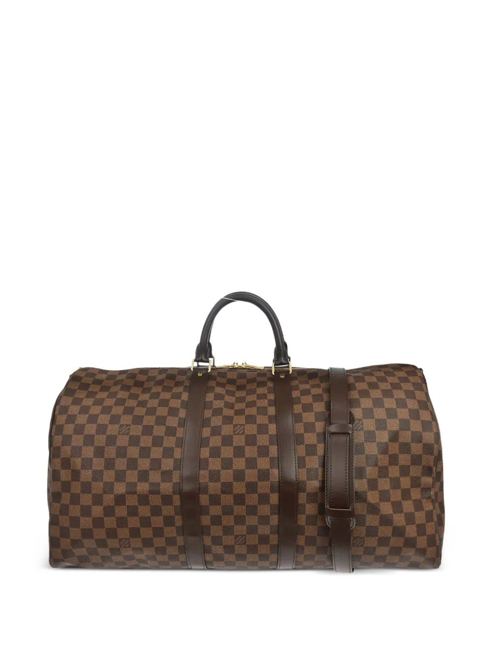 Louis Vuitton Pre-Owned 2015 55 Damier Keepall Bandouliere duffle bag - Marrone