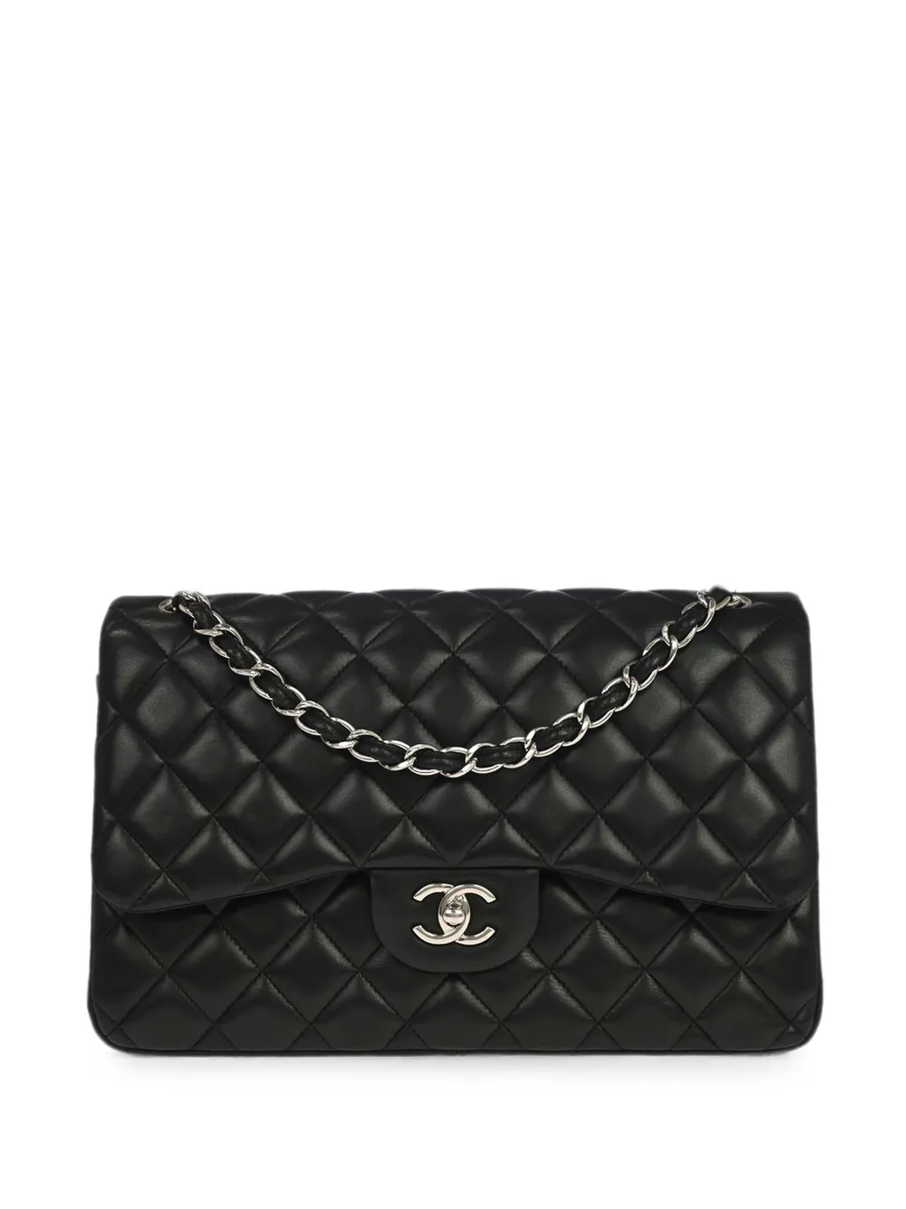 CHANEL Pre-Owned 2015 Jumbo Classic double flap shoulder bag - Nero