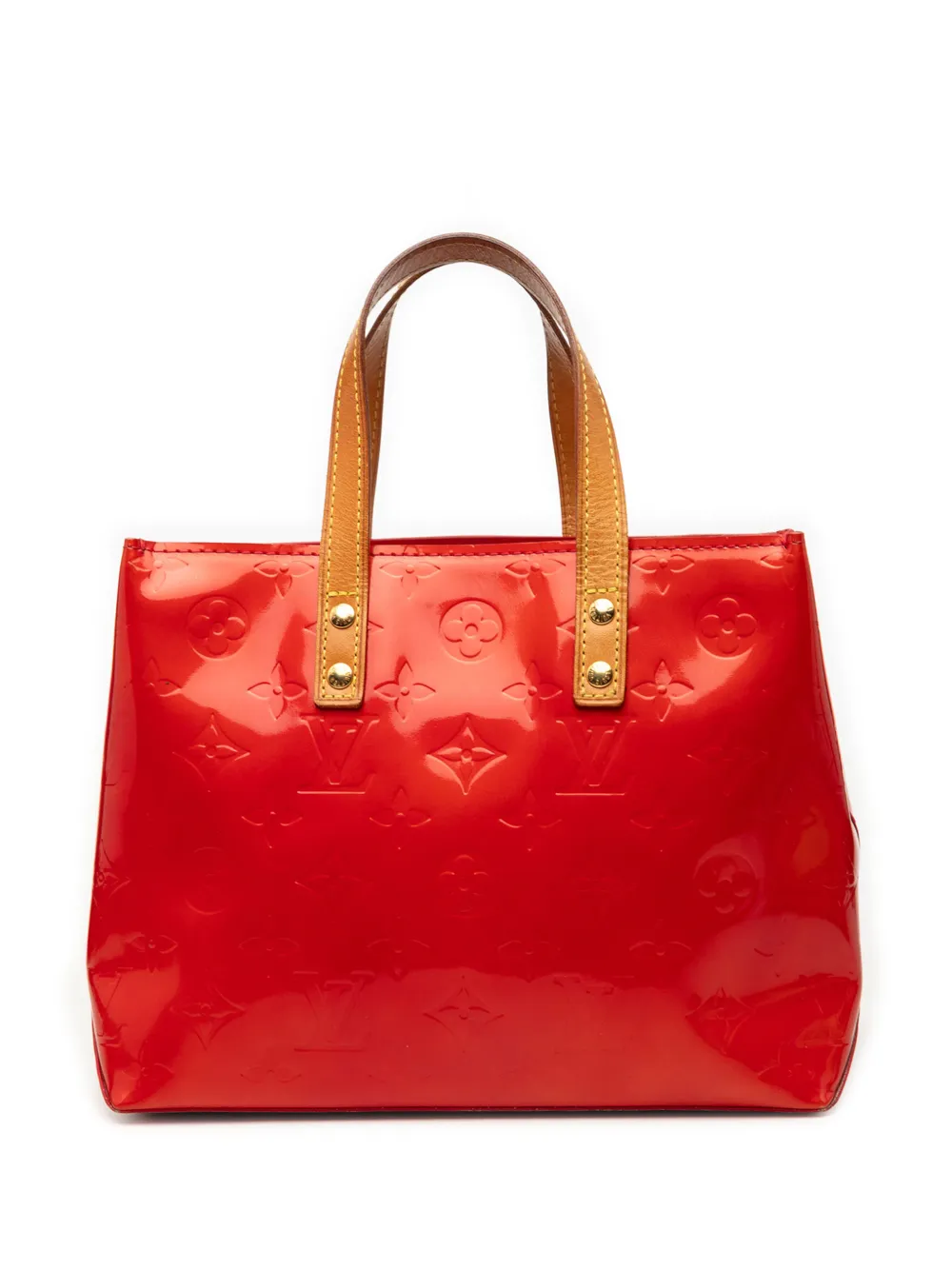 Louis Vuitton Pre-Owned Borsa a mano Reade PM in pelle Vernis con monogramma 2003 - Rosso