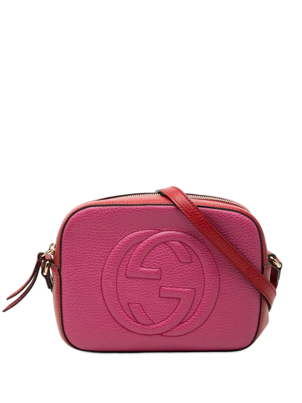 Gucci Pre-Owned 2000-2015 kleine zweifarbige Soho Disco Umhängetasche aus Leder - Rosa