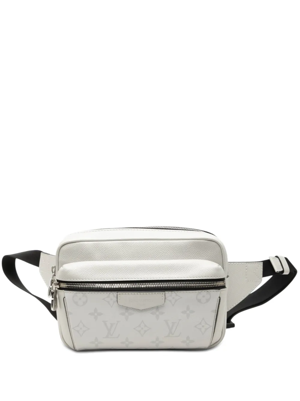 Louis Vuitton Pre-Owned Marsupio Outdoor in pelle Taïgarama con monogramma 2021 - Bianco