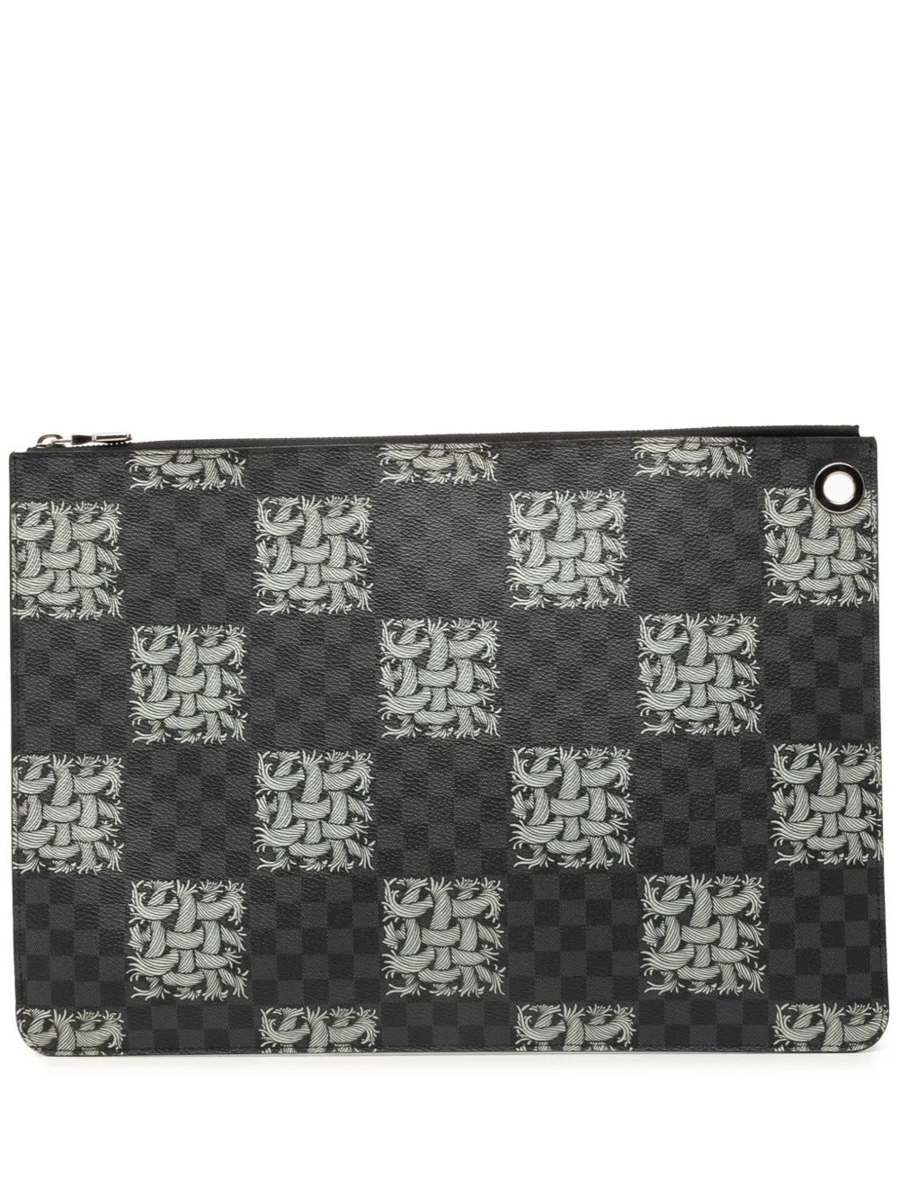 Louis Vuitton Pre-Owned 2015 Christopher Nemeth Damier Graphite Rope Pochette Voyage GM clutch bag - Black