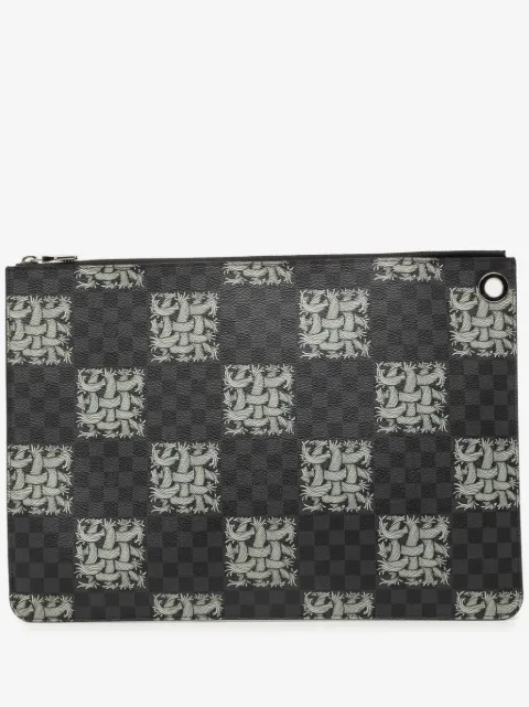 Louis Vuitton Pre-Owned 2015 Christopher Nemeth Damier Graphite Rope Pochette Voyage GM Clutch