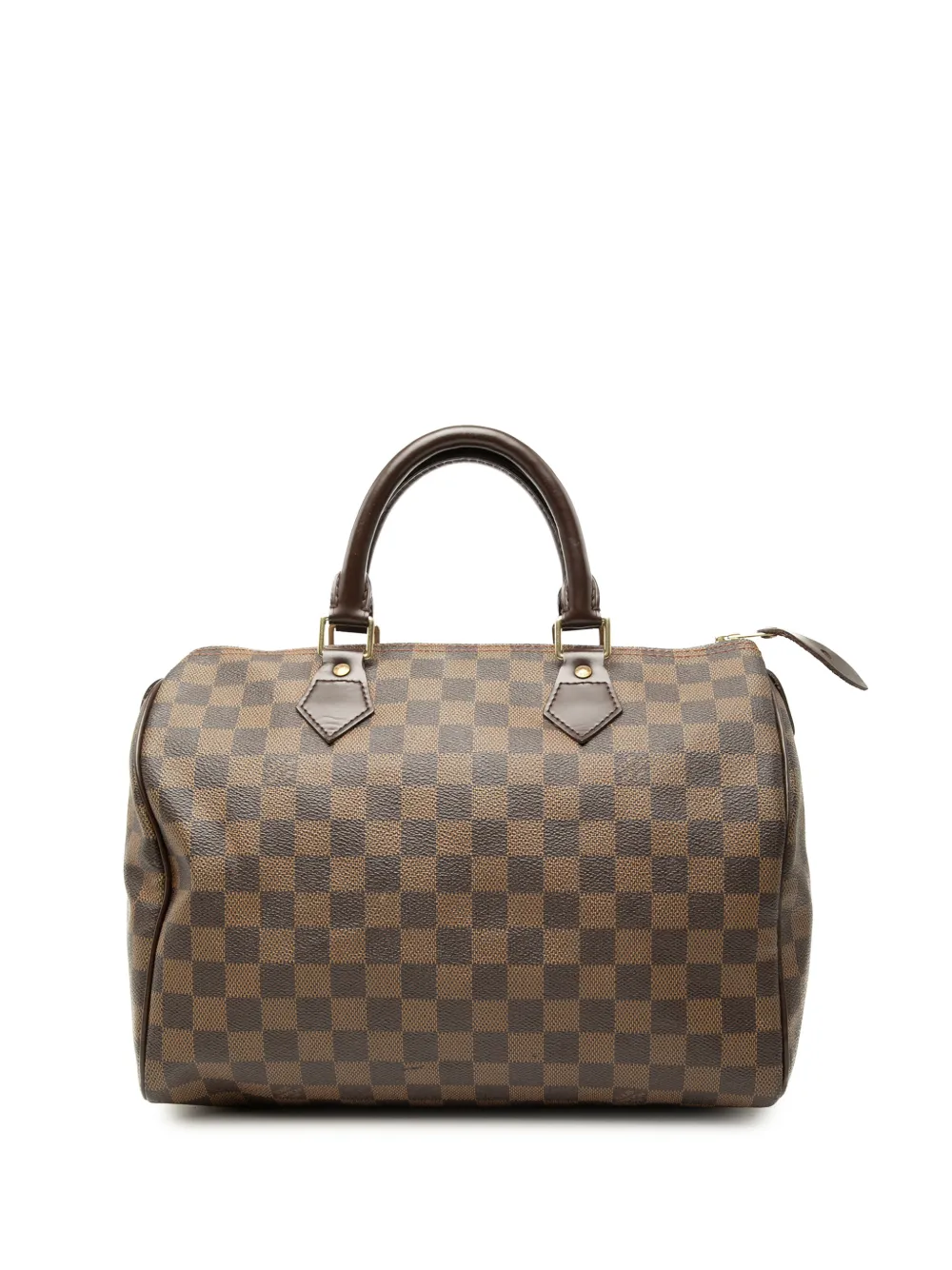 Louis Vuitton Pre-Owned Borsa Speedy 30 Boston in tela Damier Ebène 2007 - Marrone
