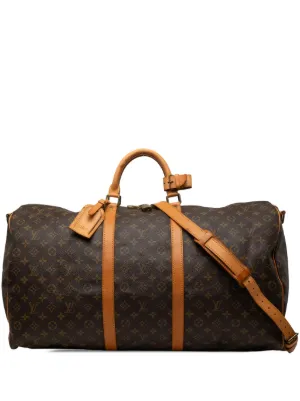 Louis Vuitton モノグラム ボストン キーポル・バンドリエール55 Louis Vuitton Pre-Owned 1993 モノグラム キーポル バンドリエール 55