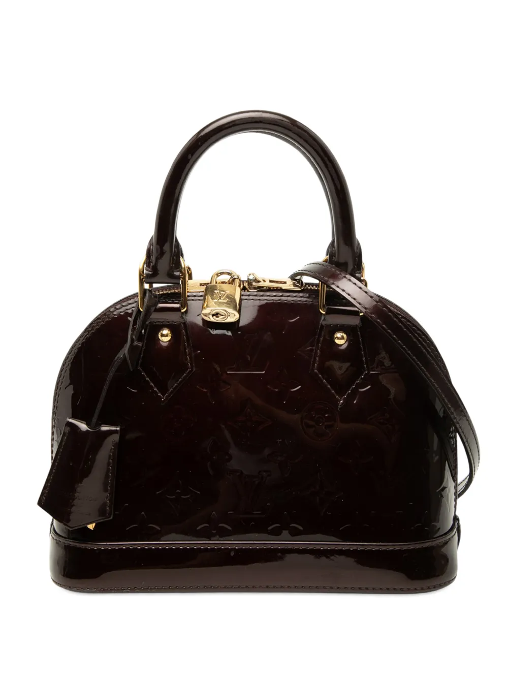 Louis Vuitton Pre-Owned Borsa a tracolla Alma BB in pelle Vernis con monogramma 1990-2020 - Viola