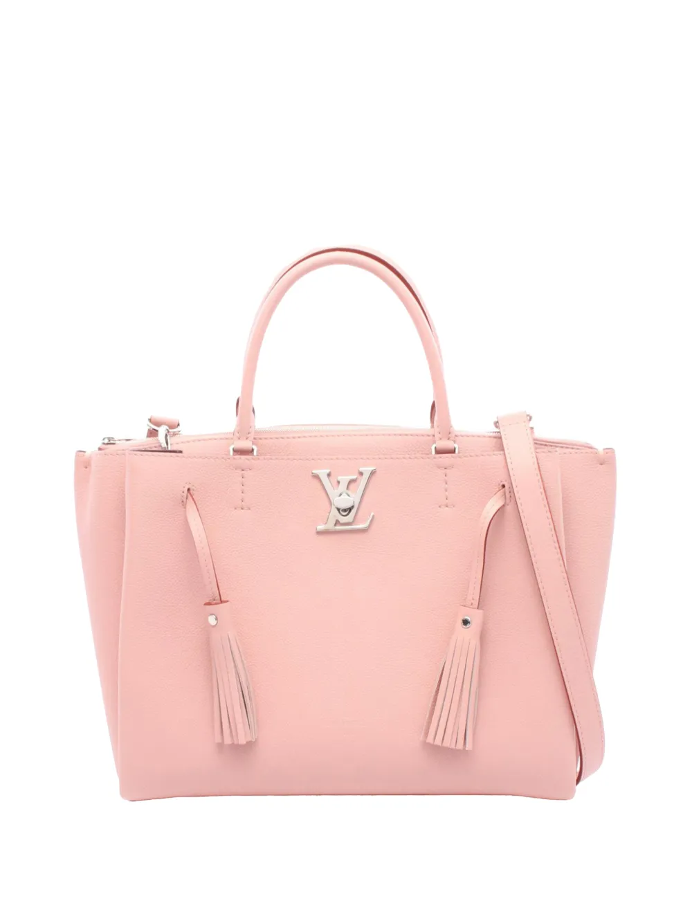 Louis Vuitton Pre-Owned 2017 Leather Lockmeto satchel - Pink