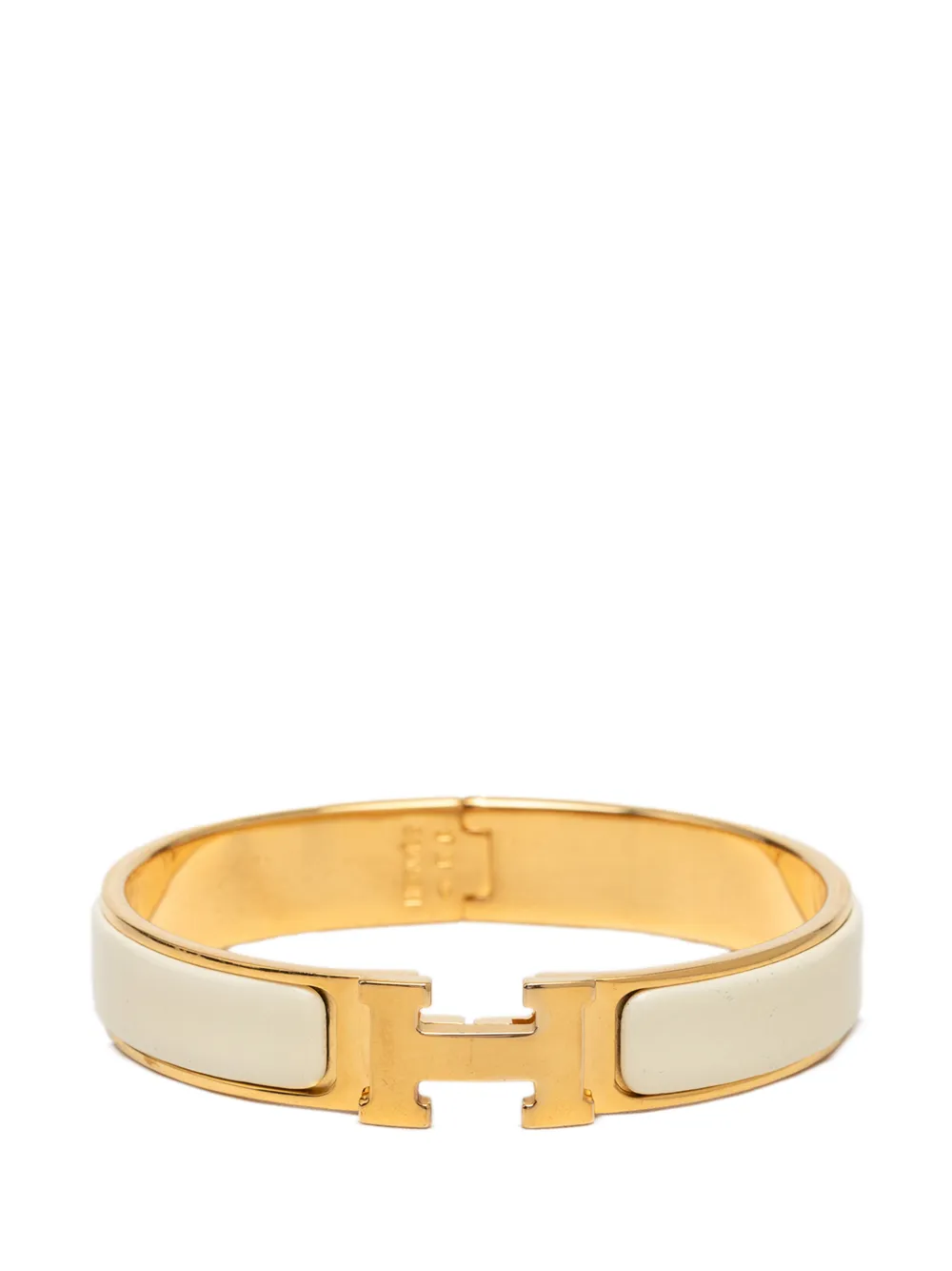Hermès Pre-Owned 2000-2015 schmales Clic H PM Emaille-Armband - Gold