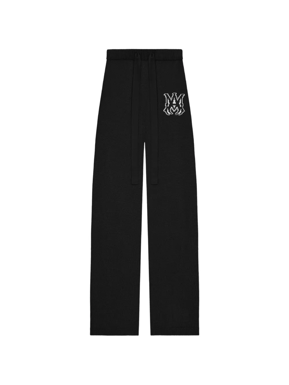 Amiri Logo-embroidered Drawstring Trousers In Black