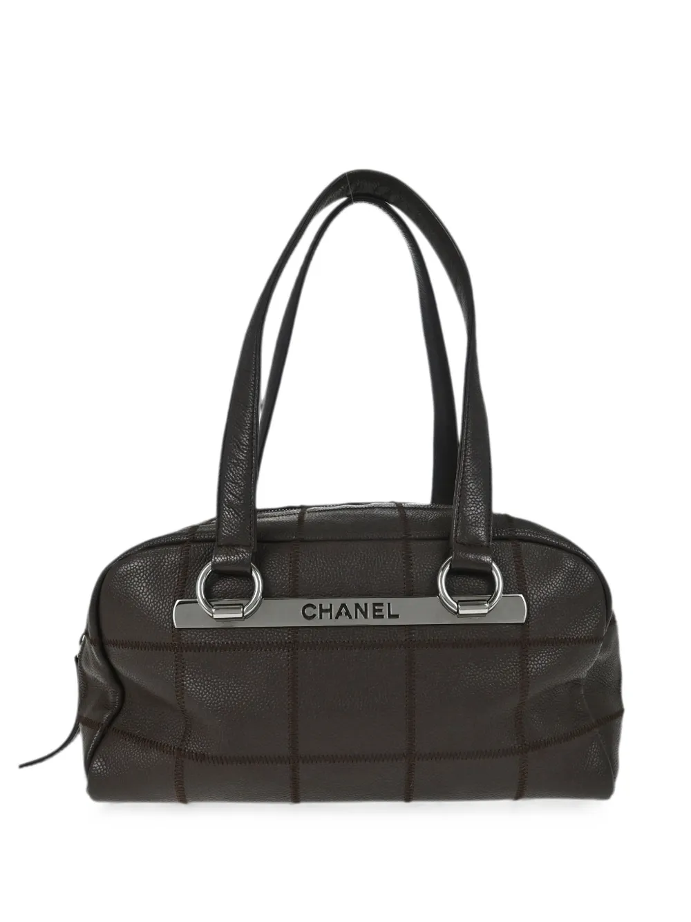 Chanel 2005 Choco Bar Wild Stitch Tote Bag In Black