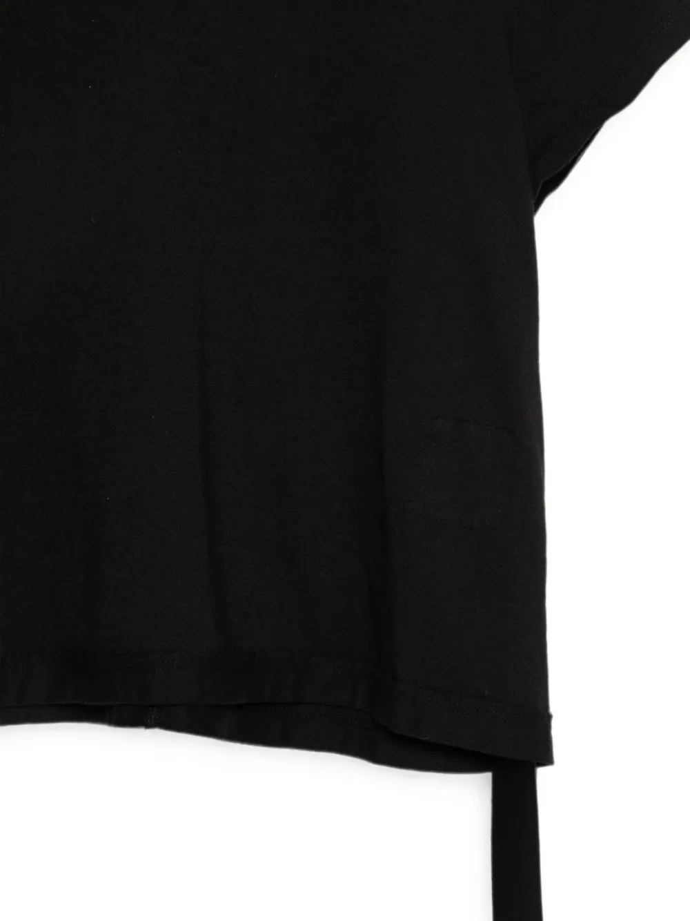 Rick Owens DRKSHDW strap-detail crop T-shirt Zwart