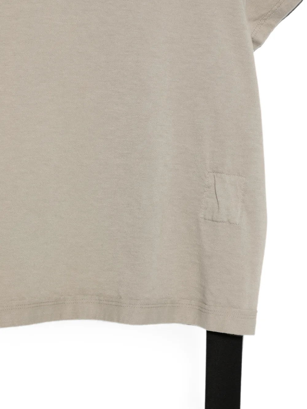 Rick Owens DRKSHDW ribbed-trim hanging-strap T-shirt Grijs