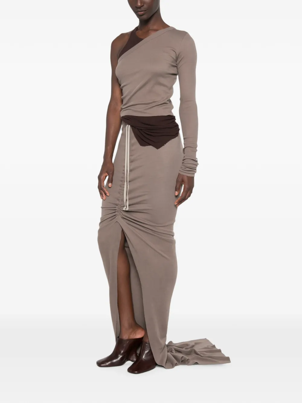 Rick Owens Asymmetrische top Beige