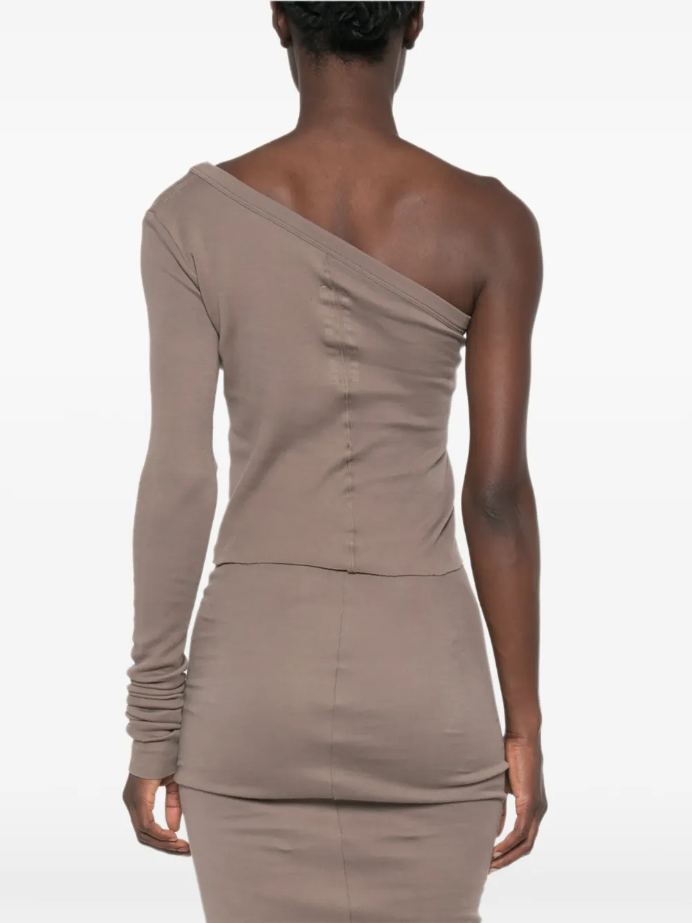 Rick Owens Asymmetrische top Beige