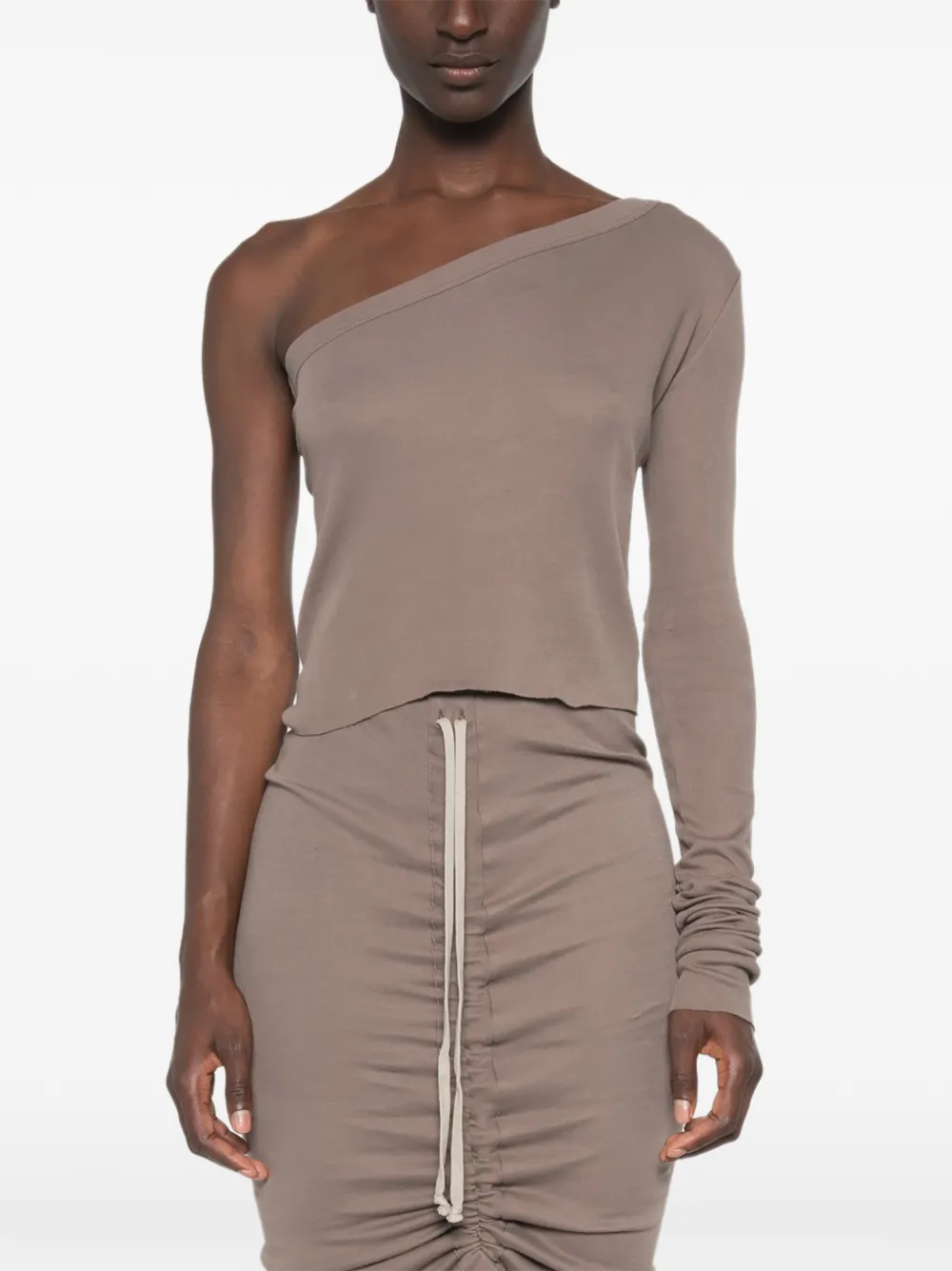 Rick Owens Asymmetrische top Beige