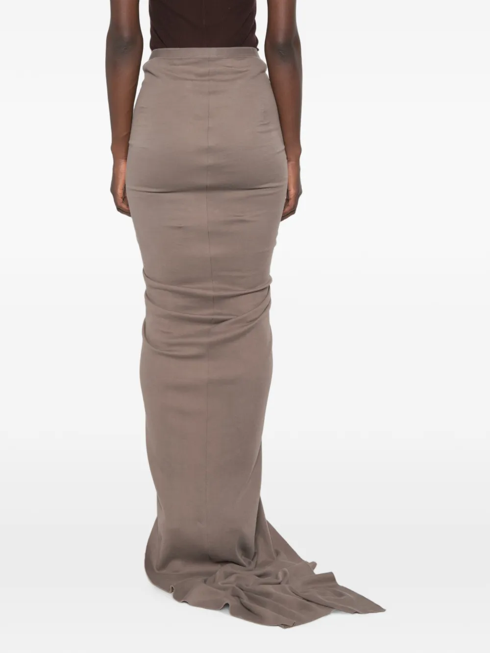 Rick Owens Edfu maxi-rok met trekkoord Grijs