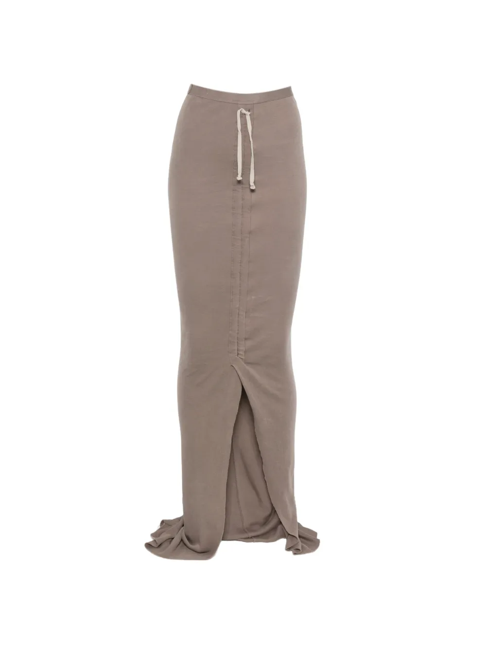 Rick Owens Edfu drawstring asymmetric maxi skirt - Grau