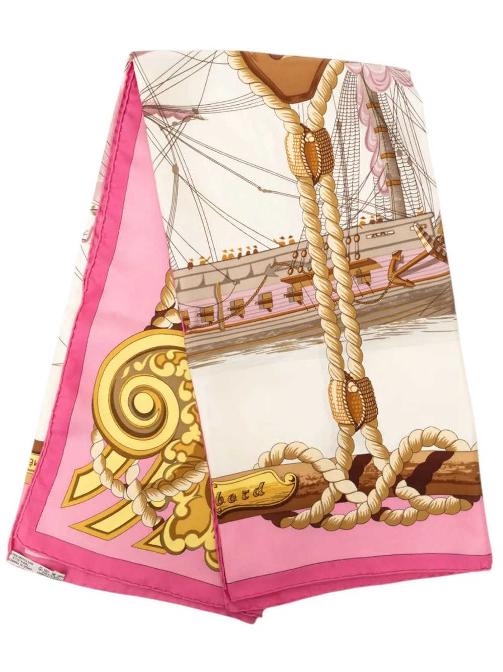 Hermès Pre-Owned 1968 Tribord Seidenschal 90cm - Rosa