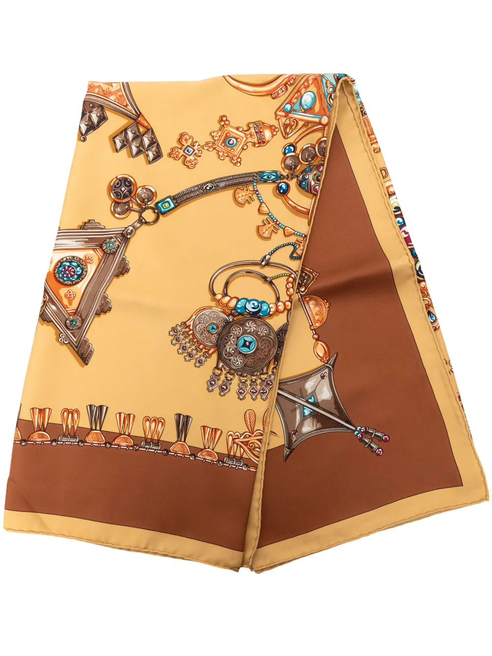 Hermès Pre-Owned 1990-2015 Parures des Sables Seidenschal - Braun