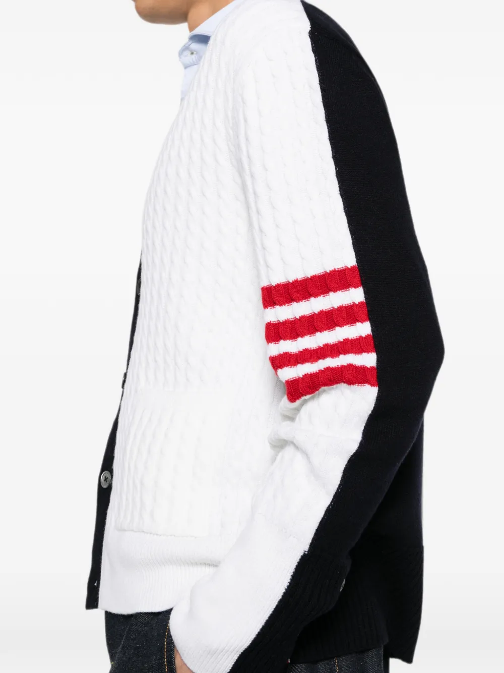 Thom Browne Kabelgebreid vest Wit
