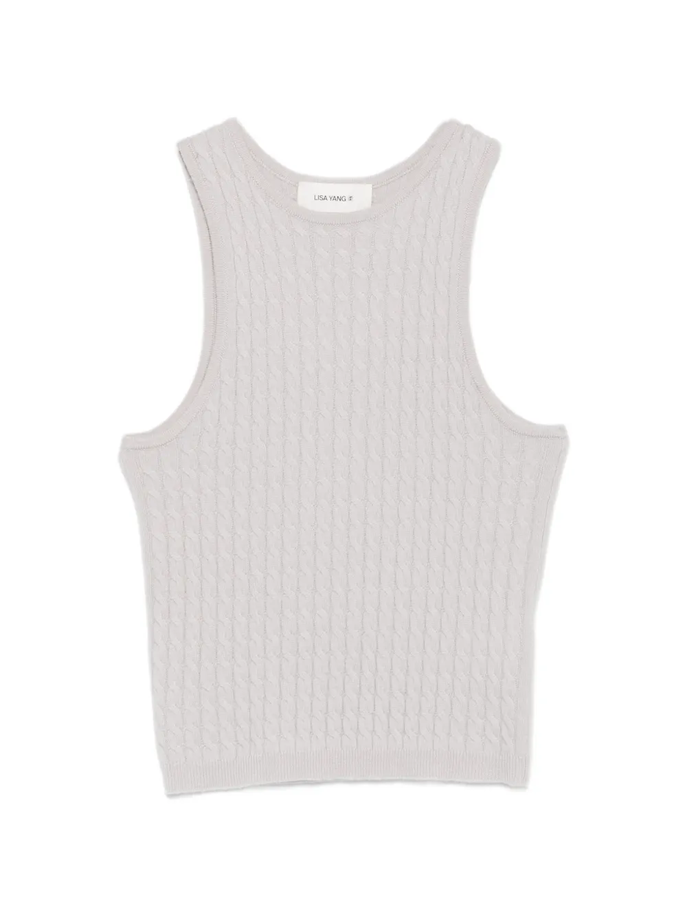 Lisa Yang Iora cable-knit tank top - Grigio