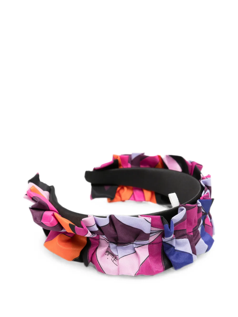 PUCCI Junior Haarband met marmo-print en ruches Roze