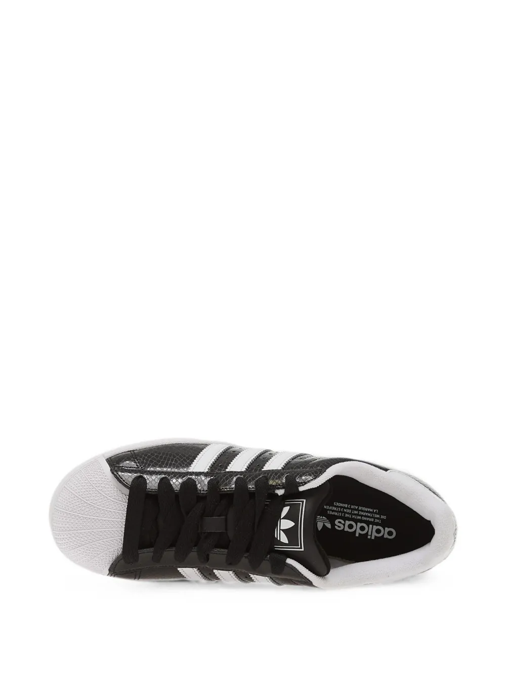 adidas Superstar II snakeskin-effect sneakers Zwart
