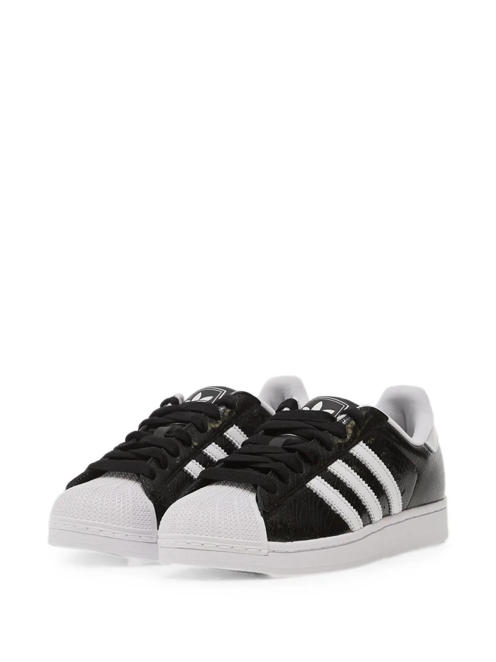 adidas Superstar II snakeskin-effect sneakers Zwart