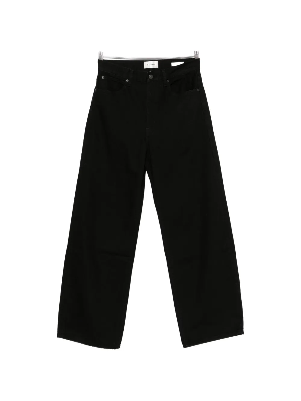 Frame The Bow Wide-leg Jeans In Black