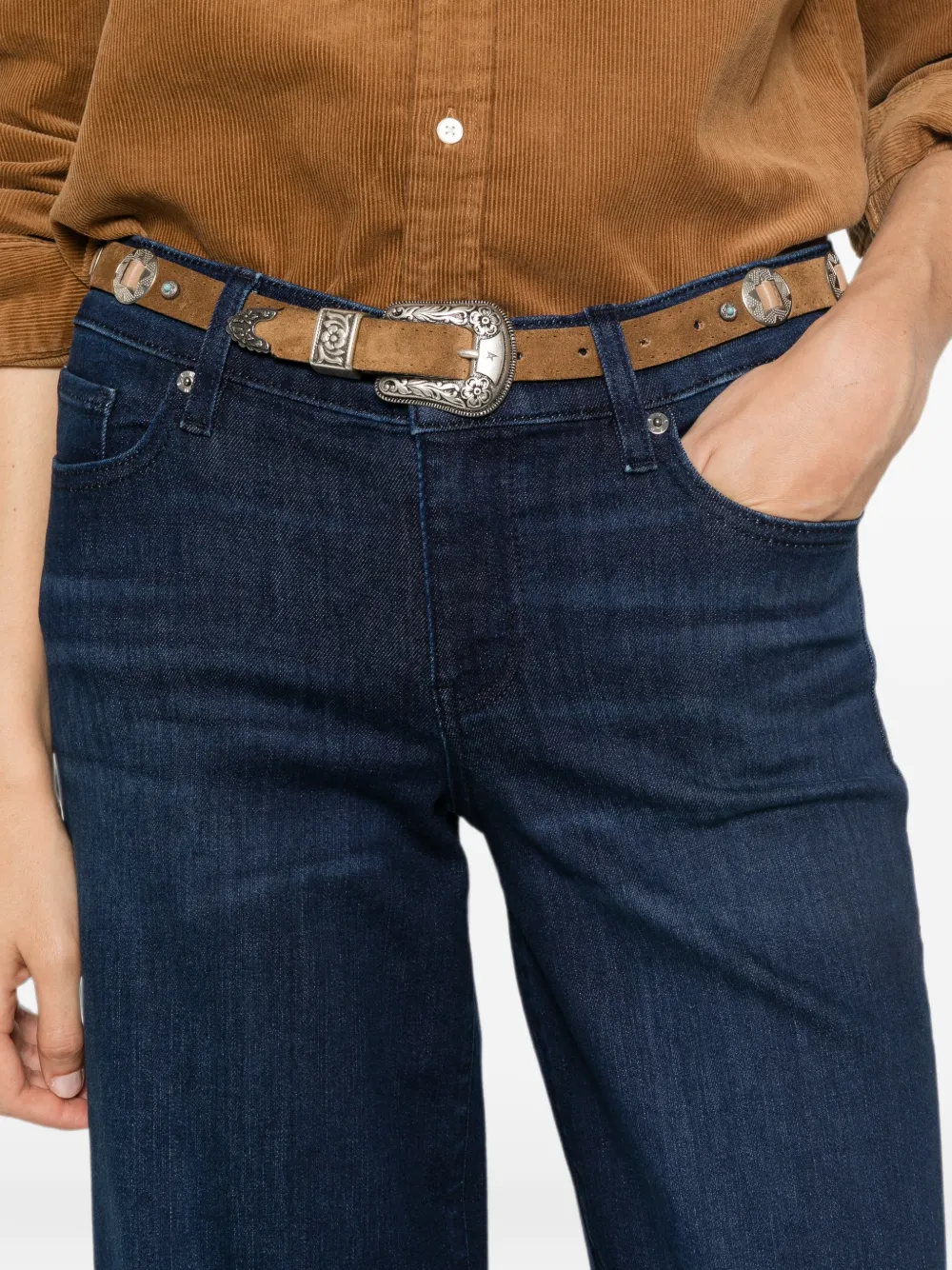 FRAME Jeans met wijde pijpen Blauw