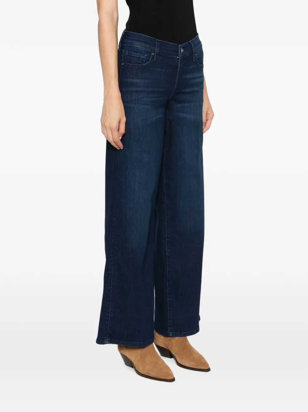 FRAME Jeans met wijde pijpen Blauw