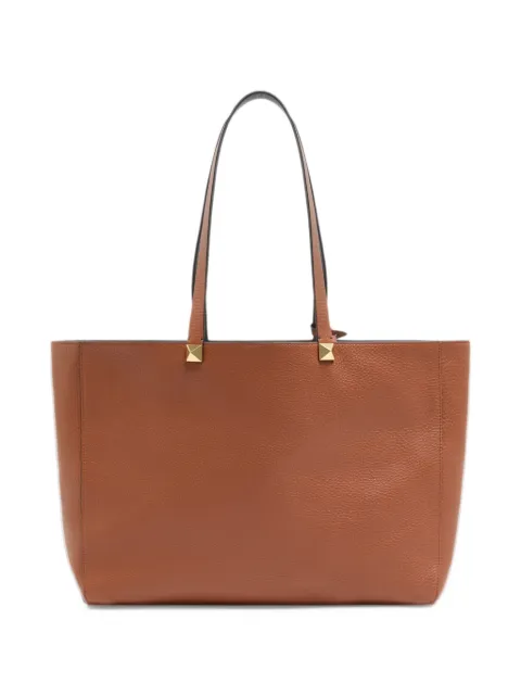 Valentino Garavani Rockstud small tote in reversible elk-print calfskin