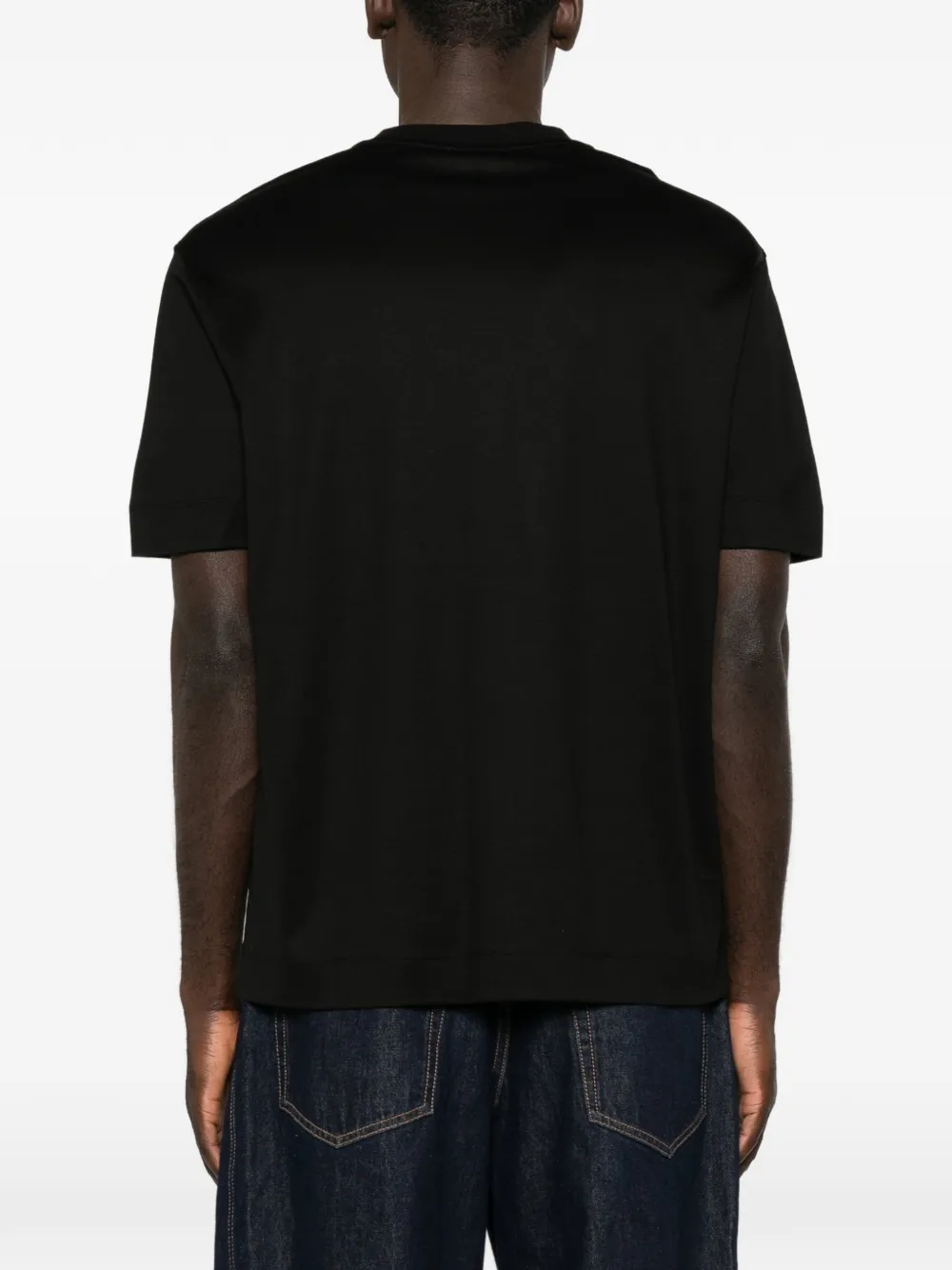 Emporio Armani T-shirt met logoprint Zwart