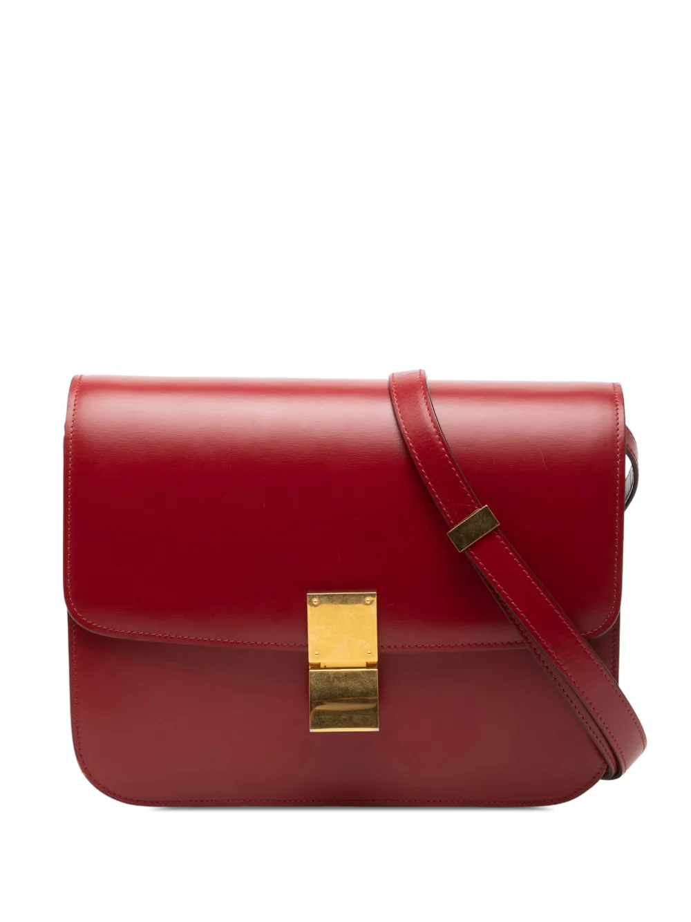 Celine Pre-Owned 2010-2026 Medium Calfskin Classic Box crossbody bag - Red