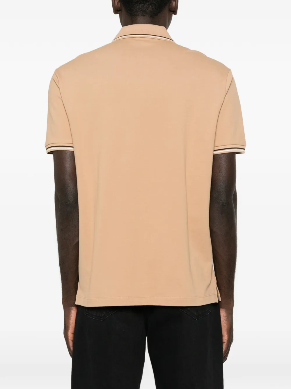 Emporio Armani Poloshirt met geborduurd logo Beige
