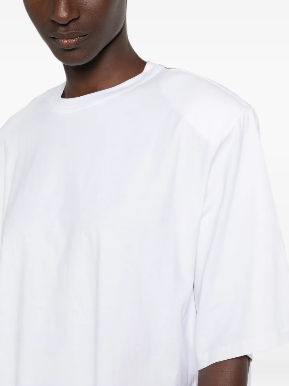 The Frankie Shop Anira gewatteerd T-shirt Wit
