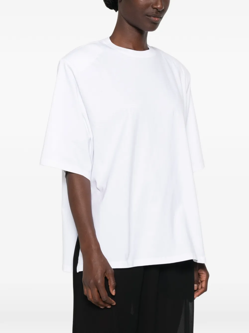 The Frankie Shop Anira gewatteerd T-shirt Wit